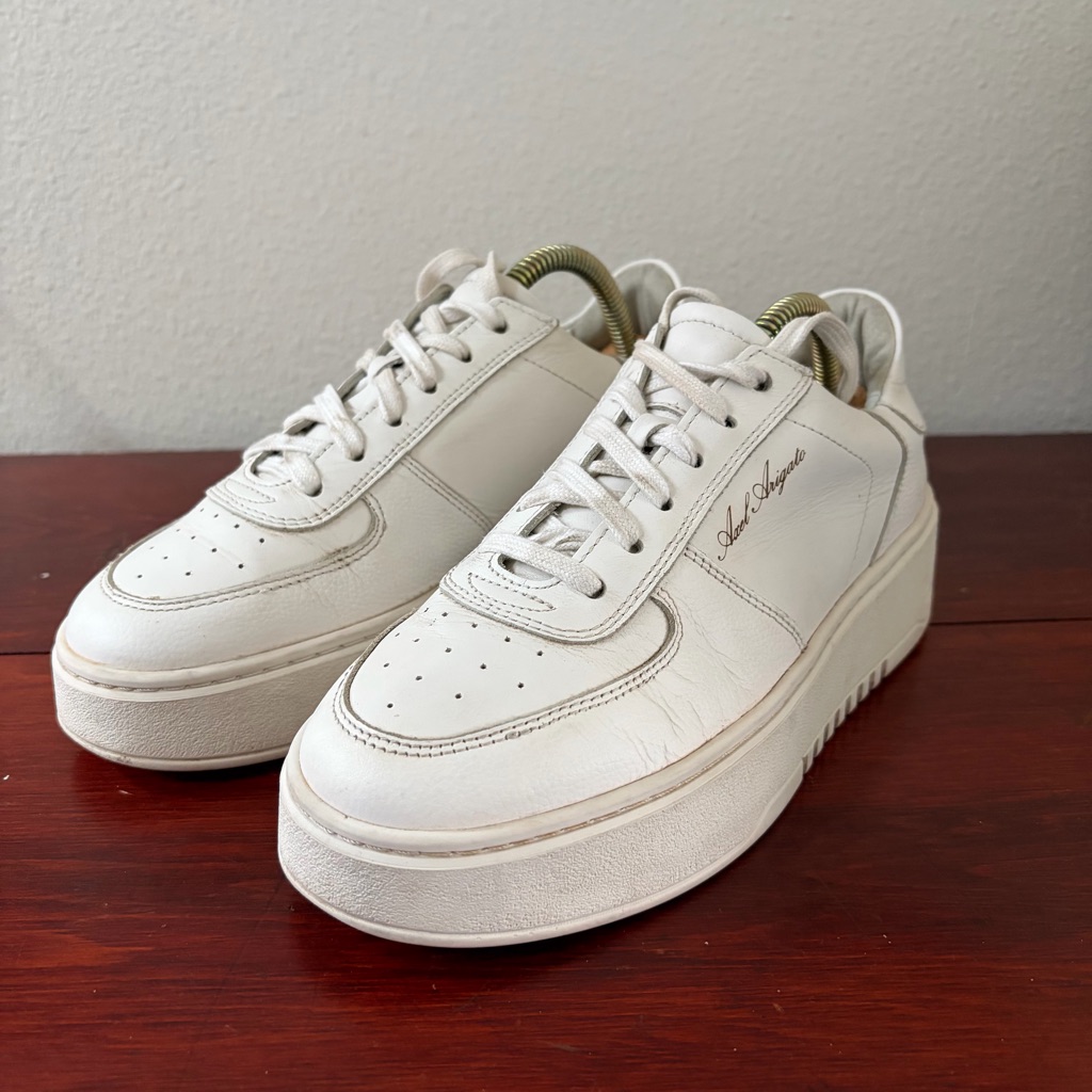 Axel Arigato White Orbit Sneakers Size 7.5